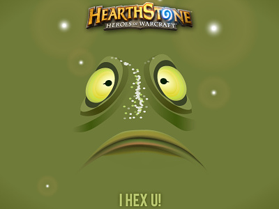 Hearthstone - I Hex U blizzard card ccg frog game gaming hearthstone hex illustration job vector