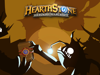 Hearthstone - Garrosh blizzard card ccg game gaming garrosh hearthstone hero illustration job murloc warcraft