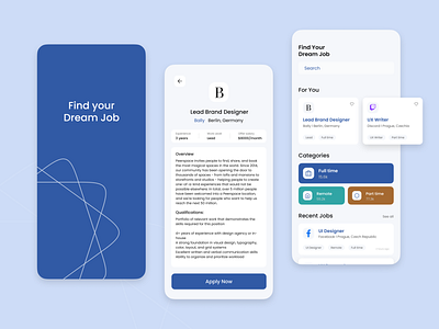 Hiring Platform – Mobile App app design appdesign branding car dailyui100 dashboard design hiring platform illustration job app logo mobile design product design ui ui design ux design uxui web design