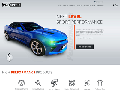 Auto Ecommerce Concept auto website design ecommerce fluidrank magento 2 web design