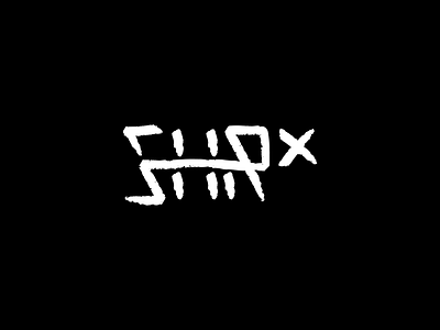SHRX branding custom lettering custom letters id logo logo design logotype mark music music production trap trap music type design typography