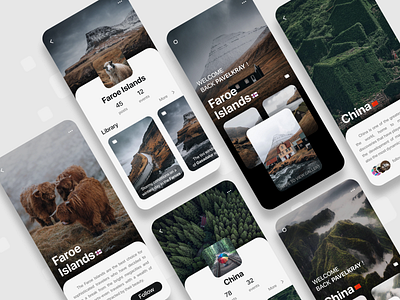 Travel App app design ui ux web website