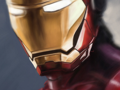 Iron Man Concept art digital painting illustration iron man marvel portrait super hero tony stark
