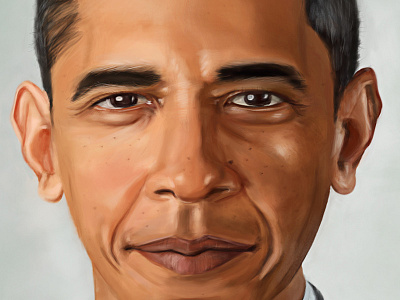 President Obama Painting art concept digital painting drawing illustration obama portrait president united states usa white house