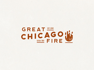 Great Chicago Fire CBD brand design brand designer branding branding design cbd cbd oil chicago fire graphic design hemp illustration logo logo design print texture typography vector
