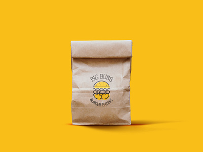 Big Buns Burger Eatery Packaging brand design branding branding design design graphic graphic design illustration illustrator logo logo design logo designer package package design packaging photoshop