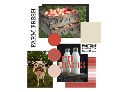 Lost Apple Dairy Farm Collage brand design brand designer branding branding design collage farm graphic design illustration illustrator logo logo design logo designer moodboard package design packaging photoshop