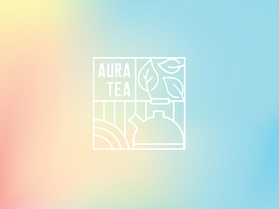 Aura Tea Logo aura brand design brand designer branding branding design cafe graphic design illustrator logo logo design logo designer package package design package designer packaging photoshop tea