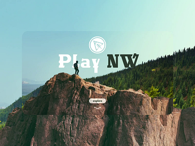 Play Northwest Web Explore Page adobe xd brand design branding graphic design hiking logo logo design outdoors package design parallax product design ui ui design uiux ux ux design web design