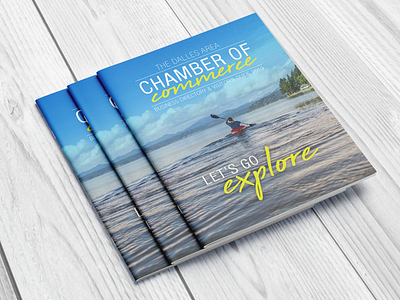 The Dalles Area Chamber of Commerce Directory 2019 adobe indesign booklet chamber of commerce directory editorial design editorial layout graphic design layout design magazine design print design publication