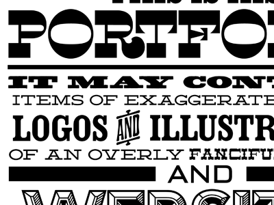 Portfolio Peek black fatboy husky lost type match and kerosene typography white wip