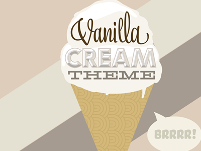 Vanilla Cream gucci mane ice cream ridiculous typography