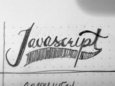 Javascript hand drawn typography