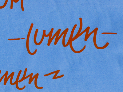 lumen lowercase lettering lumen script