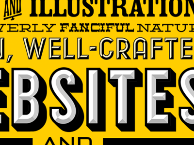 Portfolio Letterpress Header