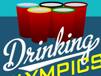 Drinking ympics beer pong