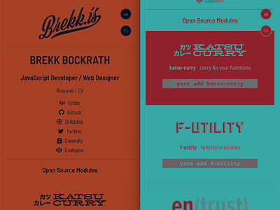 brekk.is palette programmatic website