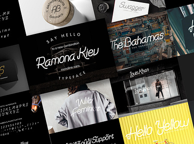 Ramona Kiev branding design type art typedesign typeface typography web