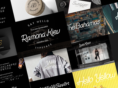 Ramona Kiev branding design type art typedesign typeface typography web