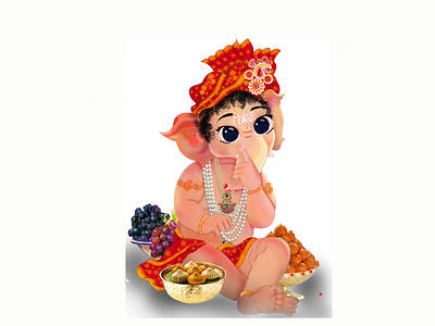 Ganesh Ji Digital Painting