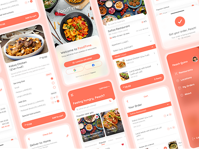 FoodTime | UI Redesign application delivery food food delivery foodtime graphic design interface interface design malaysia mobile app ui ui design ui ux uiux visual design