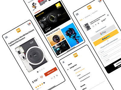 Shopping App UI ecommerce shopping app shopping cart store app ui ui design