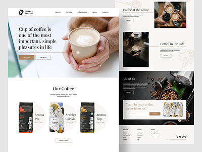 Coffee Address Web Design coffeeweb coffeewebdesign design ui uidesign uidesigner uimodern uitrend uiux userinterface uxdesign uxui web webdesign website