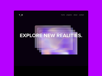 Iridescent Realities animation clean ui dark ui futuristic gradient gradients invision iridescent pink prototype ui web