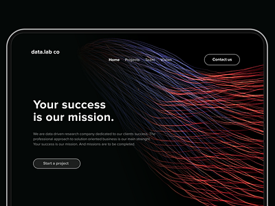 Futuristic landing page clean ui dark ui data futuristic landing page light neon web