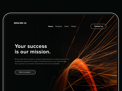 Landing page clean ui colorful dark ui electric futuristic landing page neon web