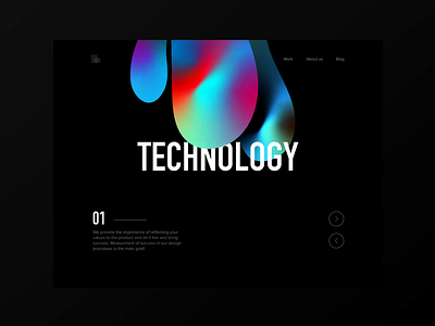 Tech-Design-Data Homepage Prototype animation clean ui data design gradient art homepage inspiration invision prototype tech ui vector web web design