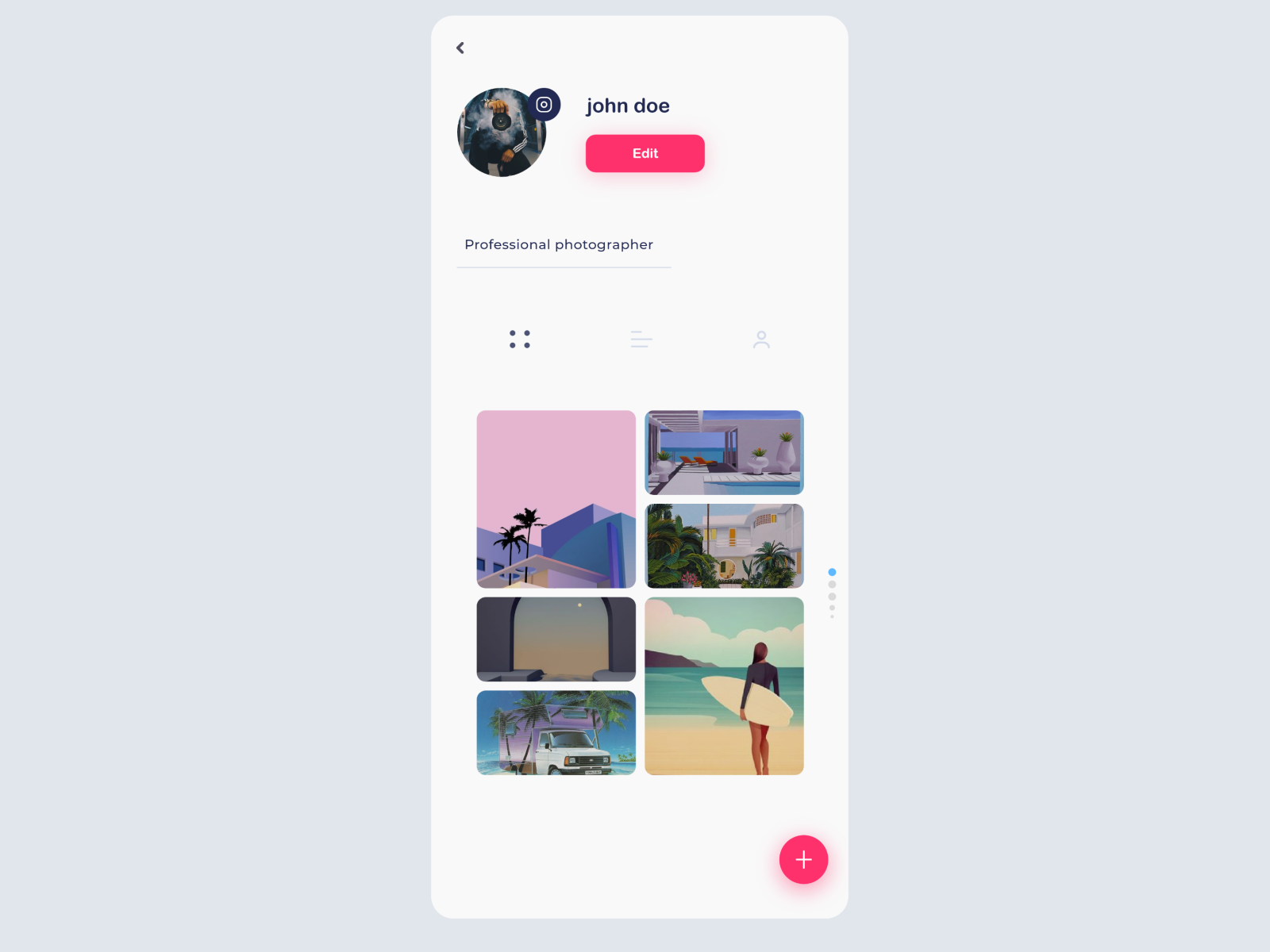 Professional photographs app by Daru on Dribbble