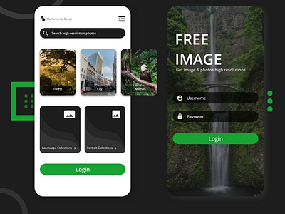 Dashboard & Login Page app design mobile app design uidesign