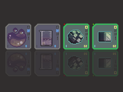 CRAFTING ELEMENTS 16bit 8bit 8bitart artwork button buttons crafting design element elements game gameart icon icons pixel art pixelart pixelartist sci fi scifi