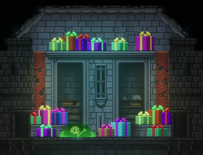 HAPPY HOLIDAYS 8bit 8bitart christmas game design gameart gamedev gift holidays illustration pixel art pixelart pixelartist xmas