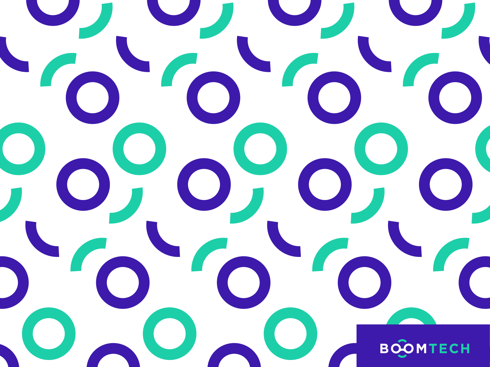 Boom Tech pattern adobe illustrator brand brand design brand elements brand identity branding circles fun geometric gif graphic design information technology logo minimal minimalism minimalist pattern pattern design tech vector