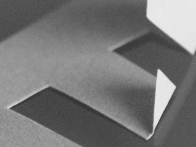 Fold craft cut fold light paper shadow typeface