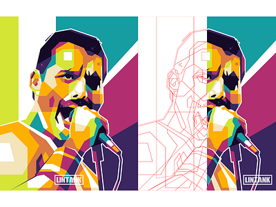 Freddie Mercury in WPAP Style