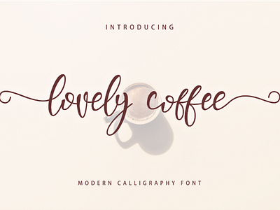 Lovely Coffee Font by arukidz.fl on Dribbble