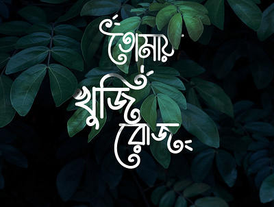 Bangla Typo adnan bangla typography typogaphy