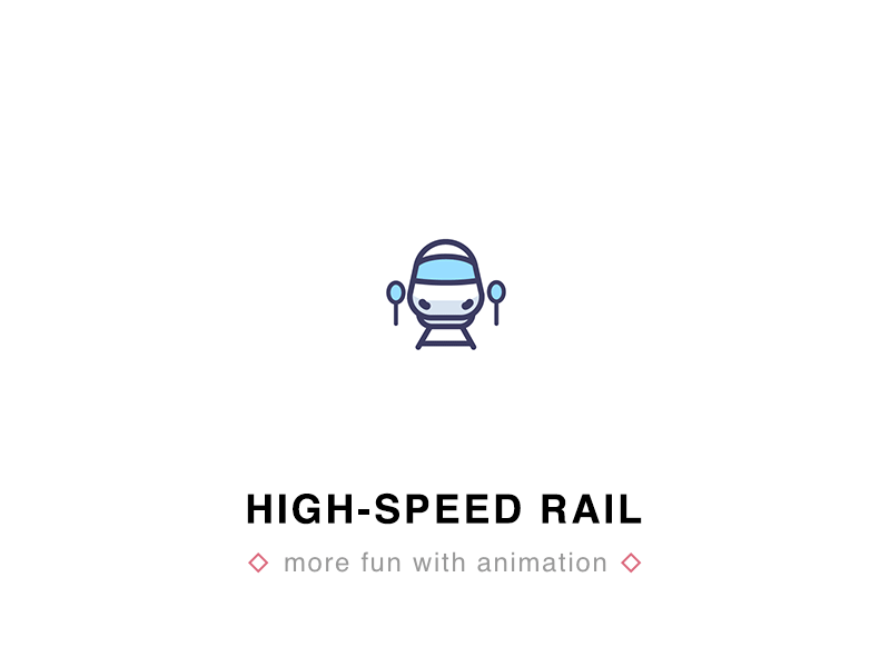 High Speed Rail ae animation gif high speed rail train travel