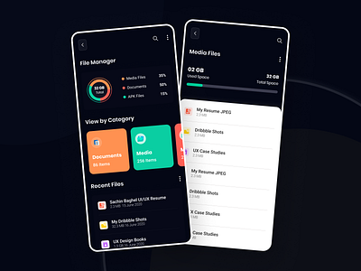 File Manager Mobile App Design