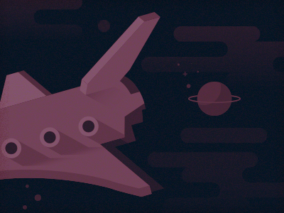 Rocket geometric illustration rocket space