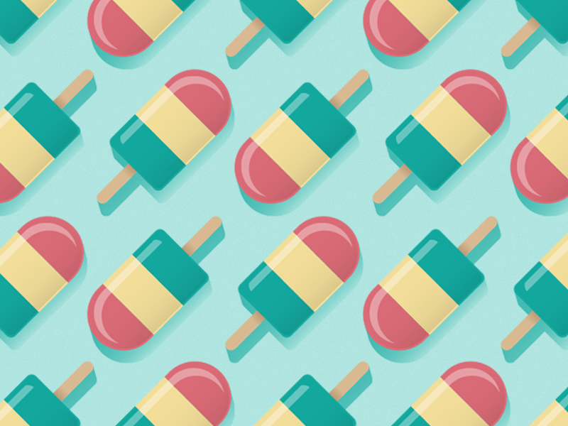 Ice Cream Pattern illustration geometric sweets pattern ice cream popsicle doodle