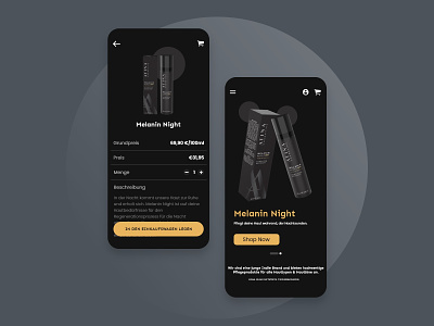 Melanin Night app appdesign beuty branding design minimal mobiledesign uidesign uiux uiuxdesign ux web website