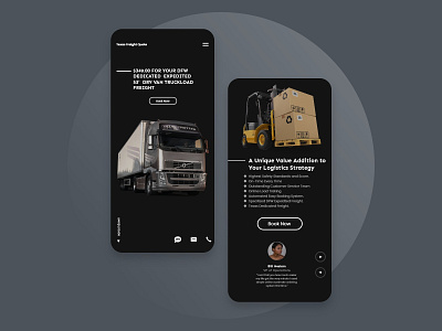 Truck Mobile App Design