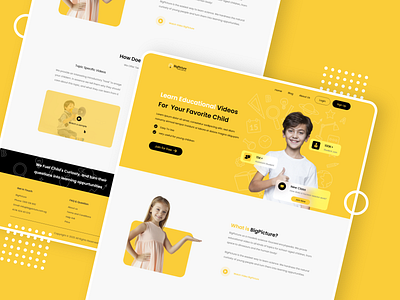 Landing Page Education Video appdesign design education minimal ui uidesign uiux uiuxdesign ux web