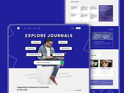 Web Design Journals app branding education journal journalist journals minimal uidesign uiux uiuxdesign web web designer webdesign website