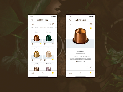 E-Commerce Shop for Coffee Machine App #DailyUI #012 012 app coffee coffee machine dailyui design ecommerce ui ux
