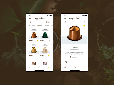 E-Commerce Shop for Coffee Machine App #DailyUI #012